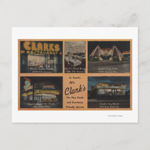 Seattle, WAAD for Clark's Restaurants Postkarte