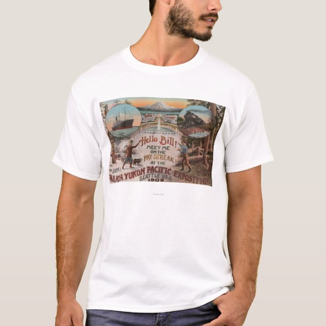 Seattle, WAAD für Ausstellung Alaskas Yukon T-Shirt (Vorderseite)