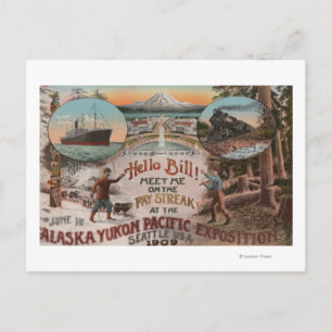 Seattle, WAAD für die Alaska Yukon Pacific Expo. Postkarte