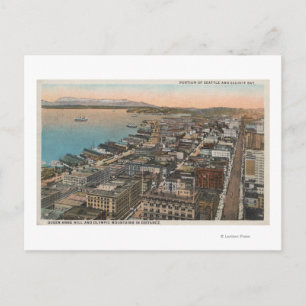 Seattle, WAAerial of Downtown Seattle & Bay Postkarte