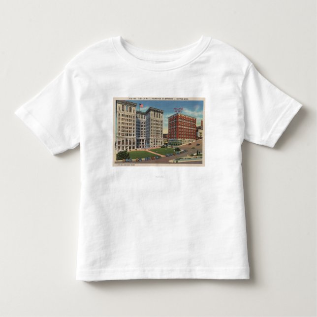 Seattle, WAHotel Holland u. städtische Gbd Kleinkind T-shirt (Vorderseite)