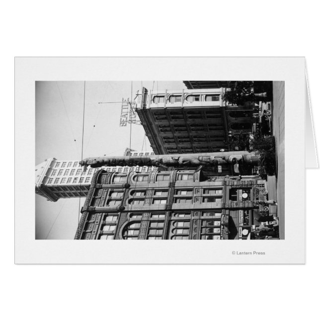 Seattle, WAIndian Totem Pole am Pioneer Platz (Vorderseite (Horizontal))