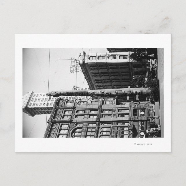 Seattle, WAIndian Totem Pole am Pioneer Platz Postkarte (Vorderseite)