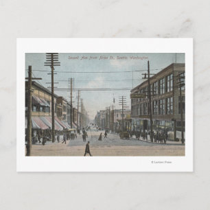 Seattle, WAS2ond Avenue von der Pike Street Postkarte