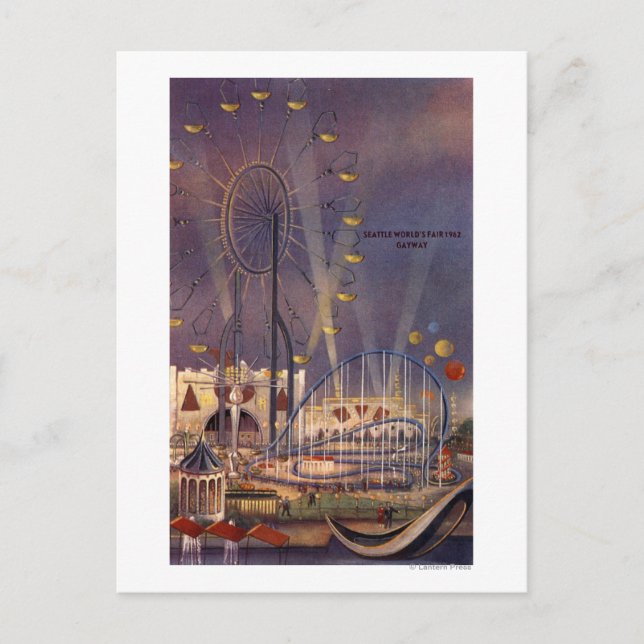 Seattle, Washington 1962 World's Fair Poster Postkarte