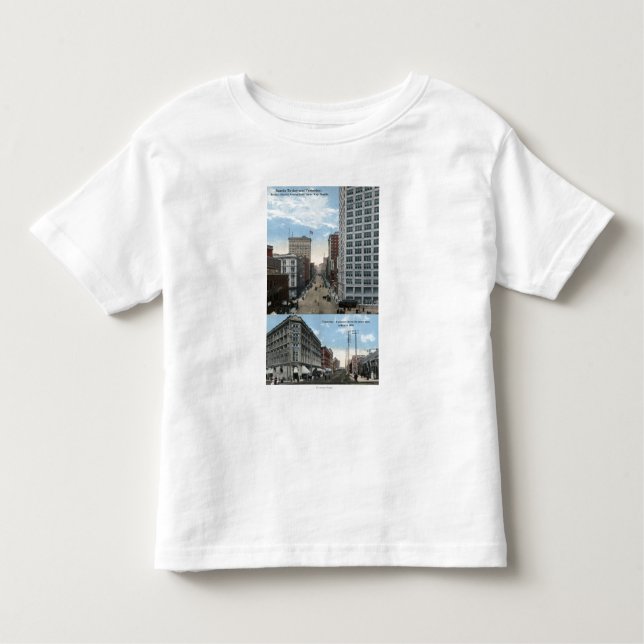 Seattle, Washington - Ansicht von 2. Kleinkind T-shirt (Vorderseite)