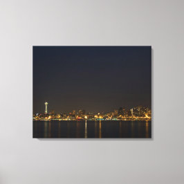 Seattle, Washington bei der Leinwand Night 3 Panel