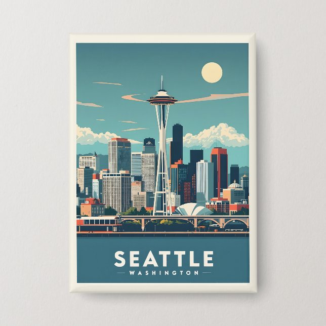 Seattle Washington Button (Vorderseite)