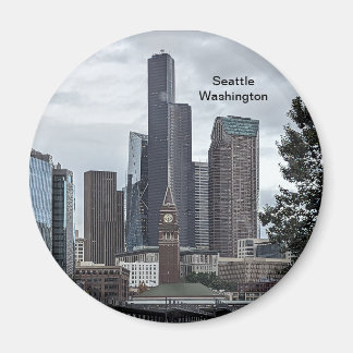Seattle Washington City Foto. Magnet