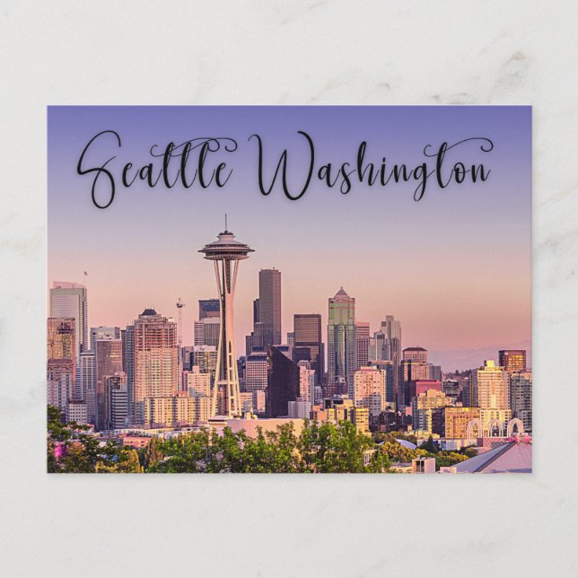 Seattle Washington City Postcard Postkarte (Vorderseite)