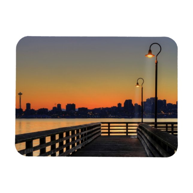 Seattle Washington Downtown Magnet (Horizontal)