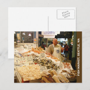 Seattle Washington Fish Market Postkarte