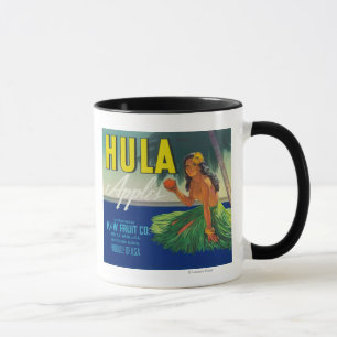 Seattle, Washington Hula Apple Label Tasse