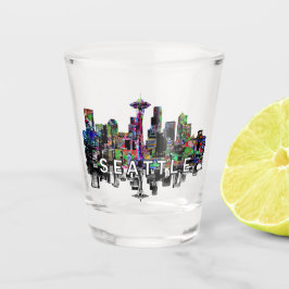 Seattle, Washington im Graffiti Shot Glass Schnapsglas