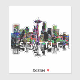 Seattle, Washington in Graffiti Aufkleber