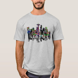 Seattle, Washington in Graffiti T-Shirt