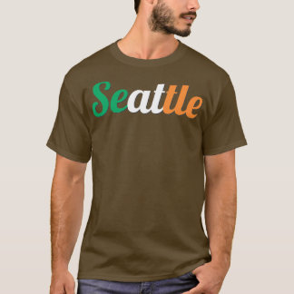 Seattle, Washington, Irland Flag St.  T-Shirt