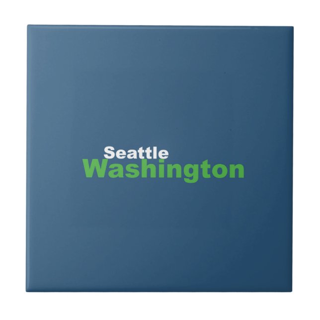 Seattle, Washington Keramik Tile Fliese (Vorderseite)