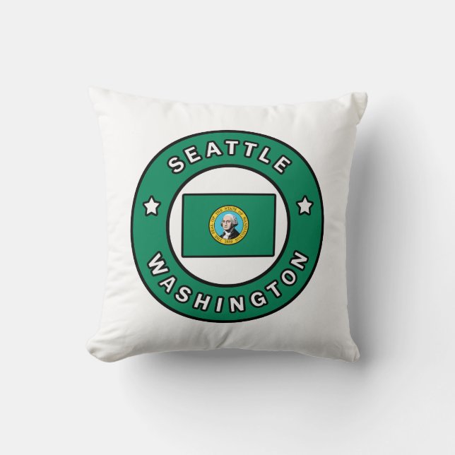 Seattle Washington Kissen (Vorderseite)