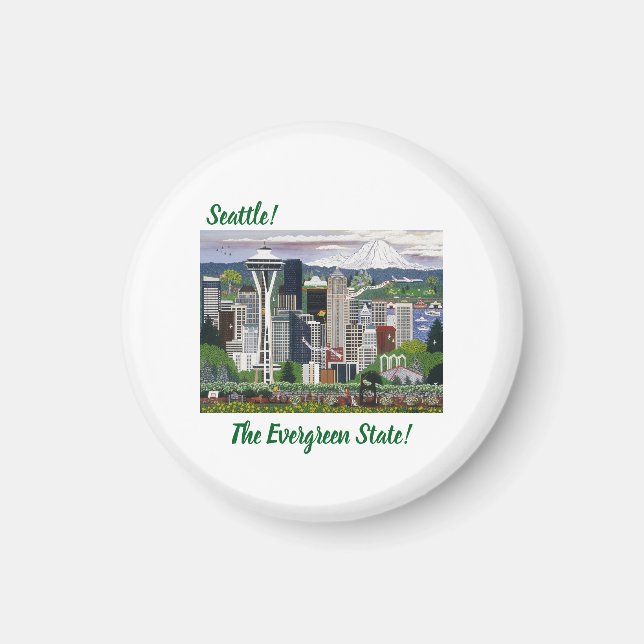 Seattle Washington Magnet (Vorne)