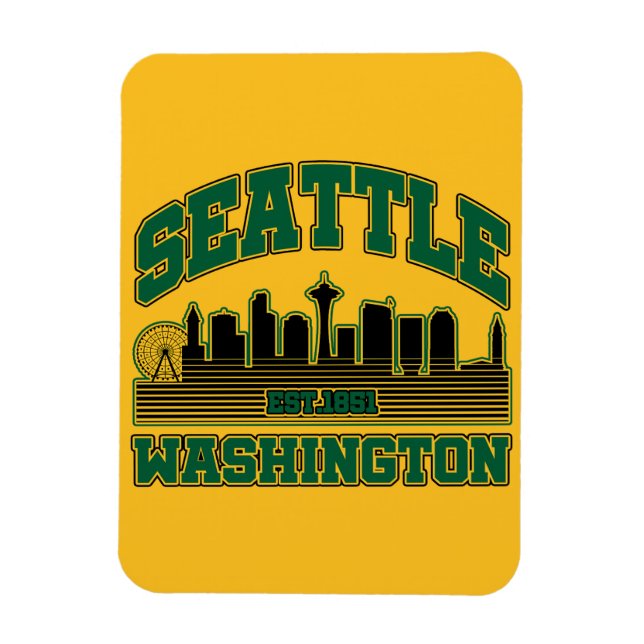Seattle, Washington Magnet (Vertikal)