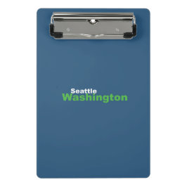 Seattle, Washington Mini Clipboard Mini Klemmbrett