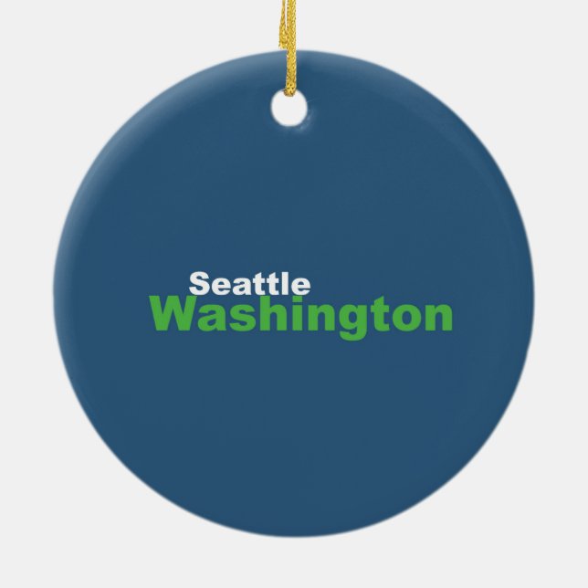 Seattle, Washington Ornament (Hinten)