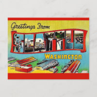 Seattle Washington Postkarte