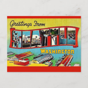 Seattle Washington Postkarte