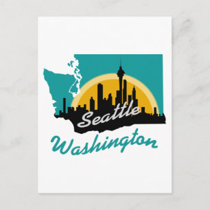 Seattle Washington Postkarte