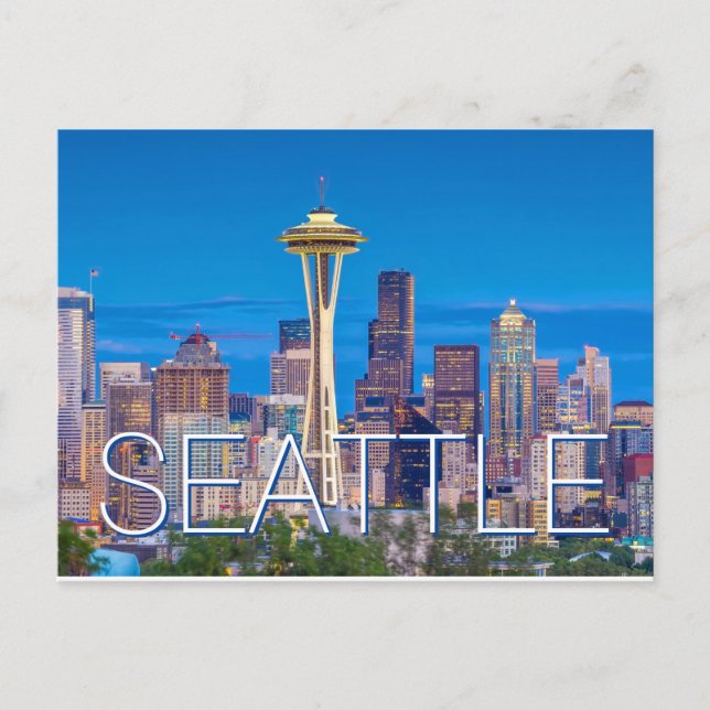 Seattle Washington Postkarte (Vorderseite)