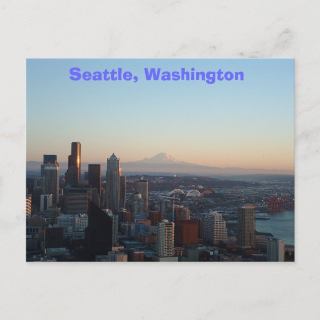 Seattle, Washington Postkarte (Vorderseite)
