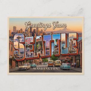 Seattle Washington Reise Postkarte