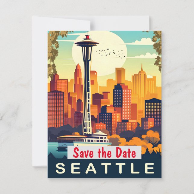 Seattle, Washington, Save The Date (Vorderseite)
