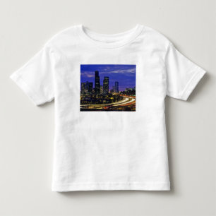 Seattle, Washington Skyline bei Nacht Kleinkind T-shirt