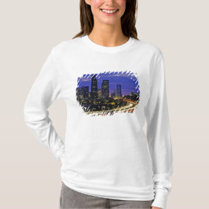 Seattle, Washington Skyline bei Nacht T-Shirt