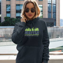 Seattle Washington Skyline City Hoodie