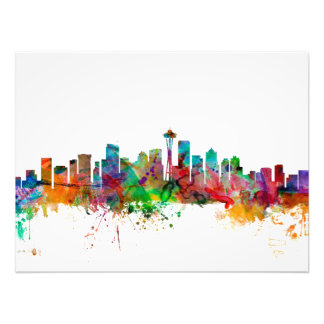 Seattle Washington Skyline Fotodruck
