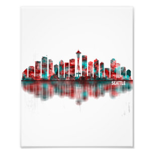Seattle Washington Skyline Fotodruck