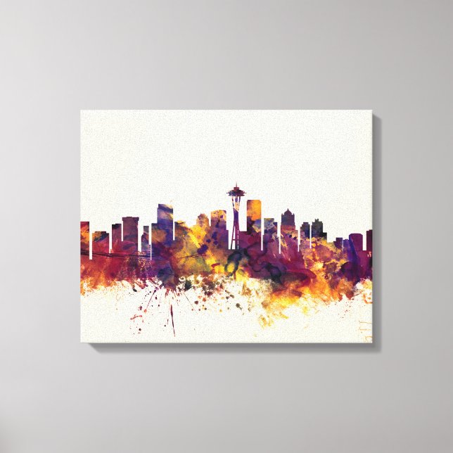 Seattle Washington Skyline Leinwanddruck (Vorderseite)