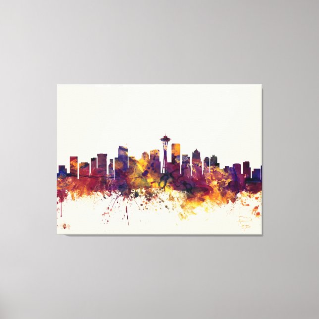 Seattle Washington Skyline Leinwanddruck (Vorderseite)