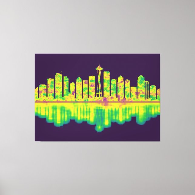 Seattle Washington Skyline Leinwanddruck (Vorderseite)