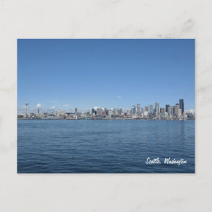 Seattle Washington Skyline Postcard Postkarte