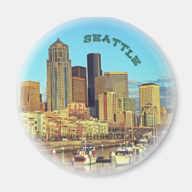 Seattle, Washington Staat Magnet (Vorne)