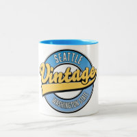 Seattle Washington Staat Retro-Logo.