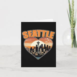 Seattle Washington Staaten US Men Women Kids Karte