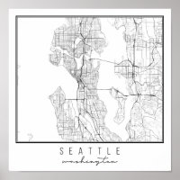 Seattle Washington Street Map