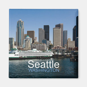 Seattle Washington Travel Foto Souvenir Magnet
