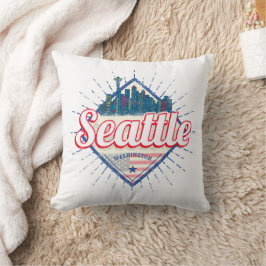 Seattle Washington United Staaten City Skyline USA Kissen