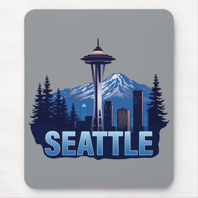 Seattle Washington United States of America Mousepad (Vorne)